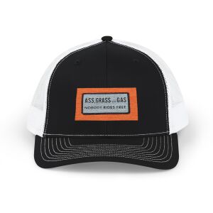 ASS, GRASS or GAS / Nobody Rides Free - Snapback Trucker Cap (Embroidery)